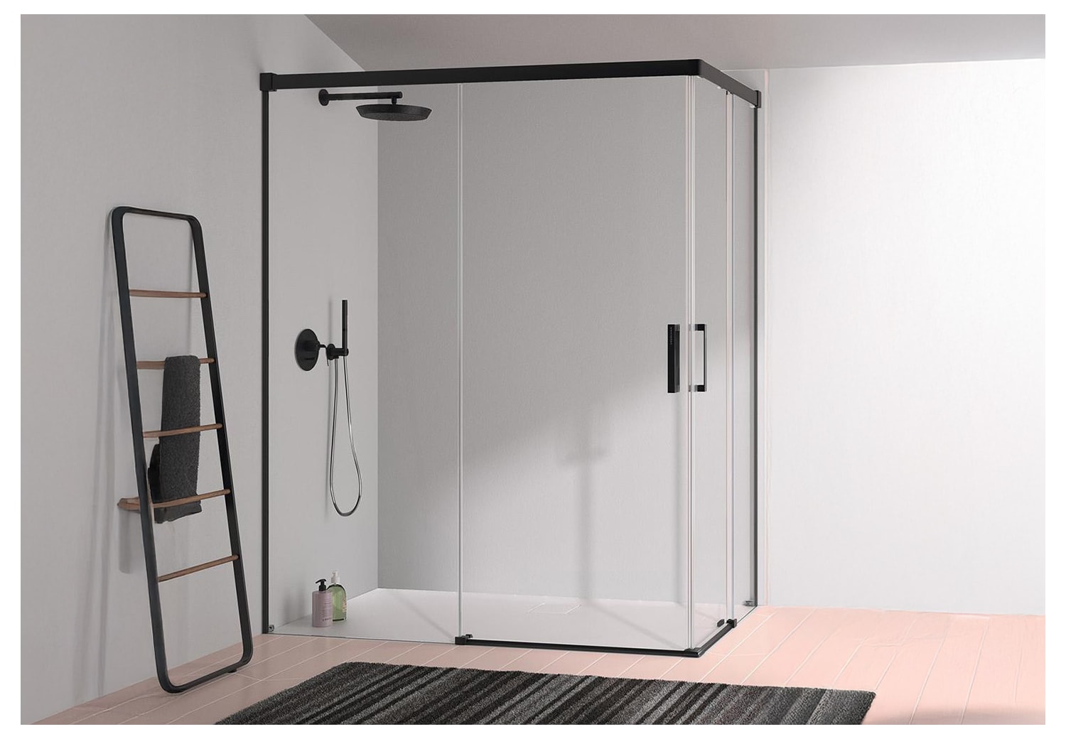 Paroi de douche angulaire Kassandra Glase (GS607+GS607) Principal 9