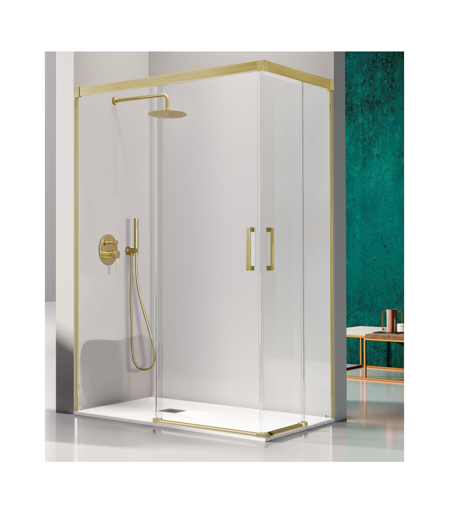 Paroi de douche angulaire Kassandra Glase (GS607+GS607) Principal 3