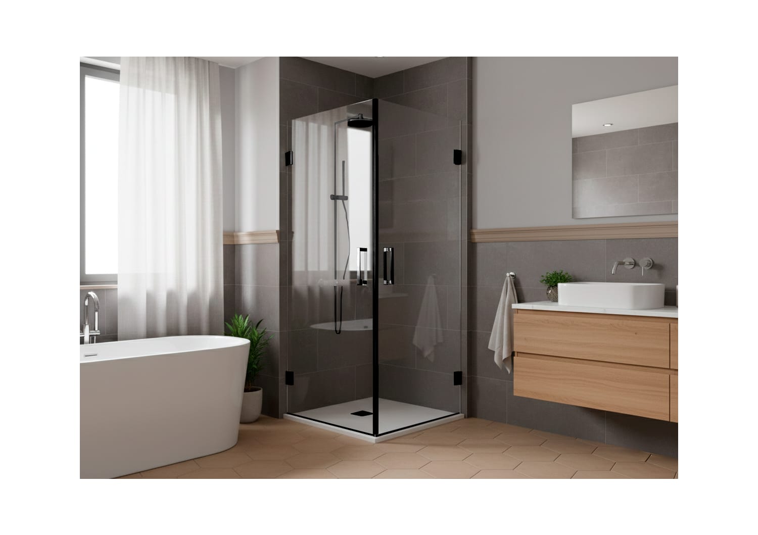 Paroi de douche Adhara (300A) Principal 1