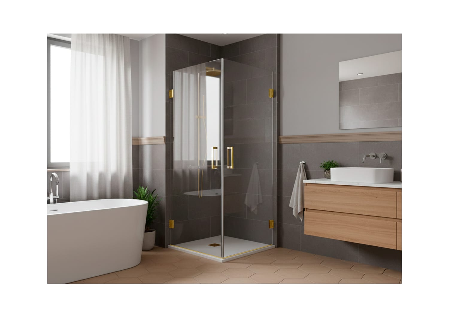Paroi de douche Adhara (300A) Principal 2