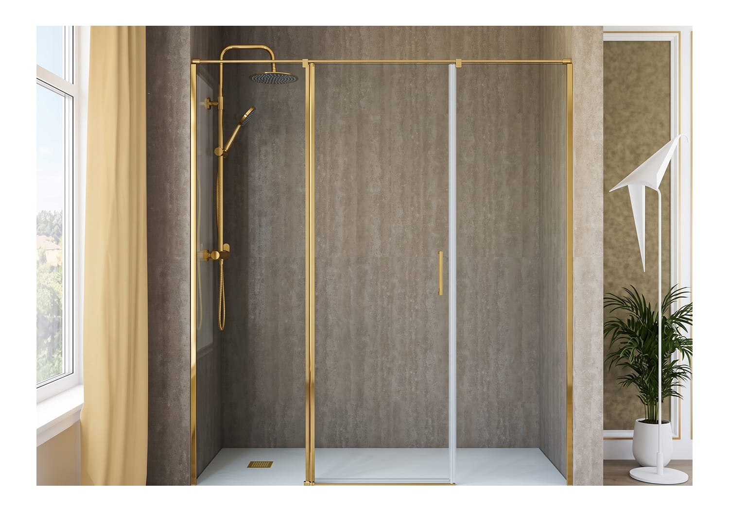 Paroi de douche pivotante Paroi de douche Kemi Principal 3