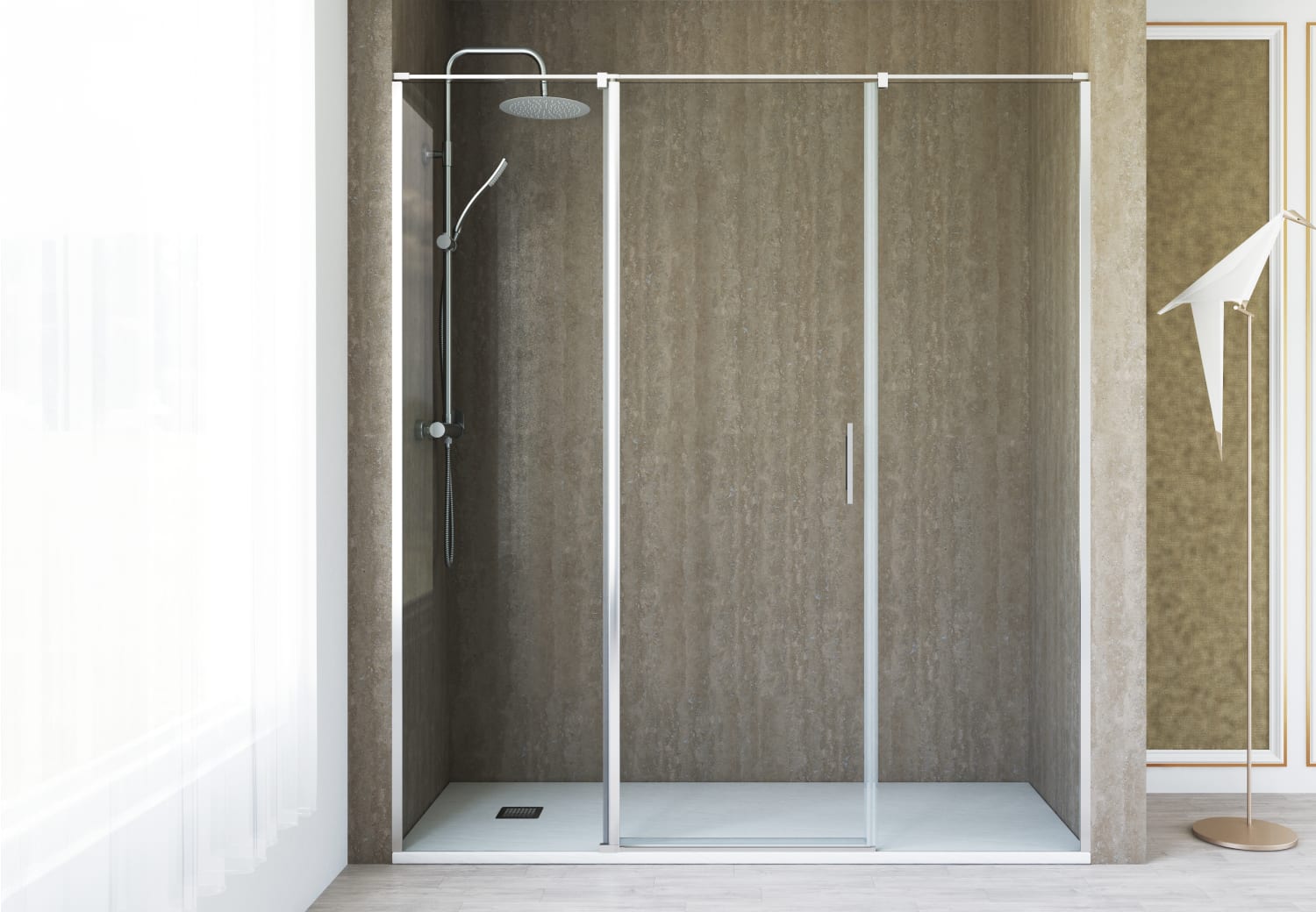Paroi de douche pivotante Paroi de douche Kemi Principal 0