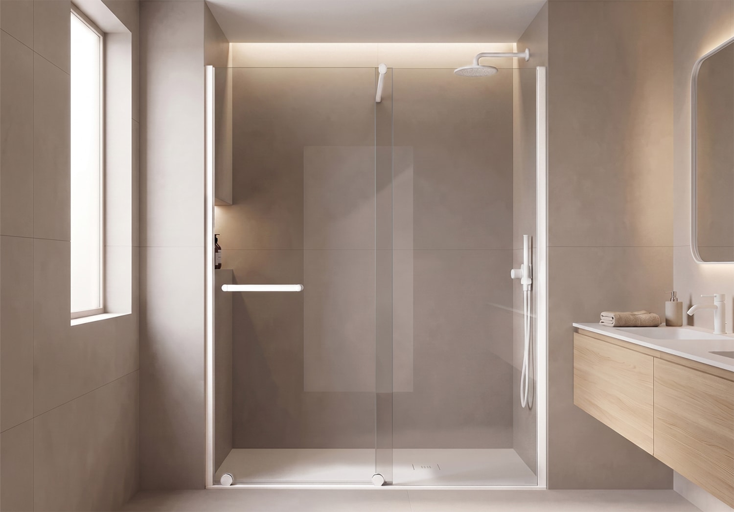 Paroi de douche sur mesure Profiltek (VY-210) Principal 3