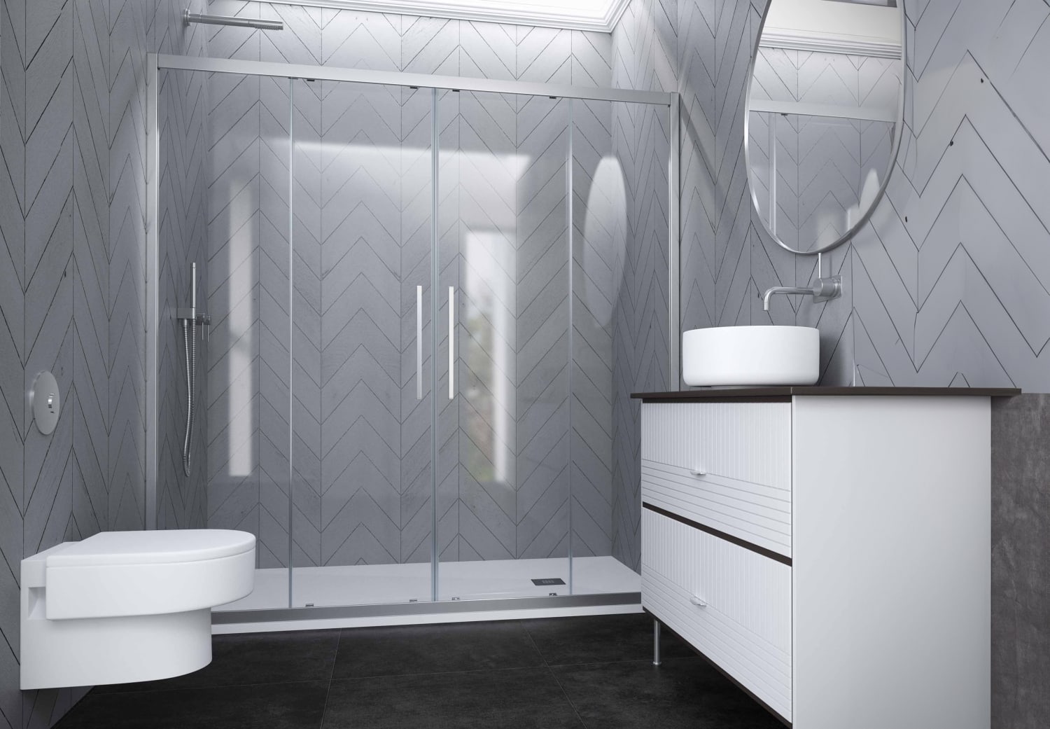 Paroi de douche Profiltek Elma (EL-225) Principal 0