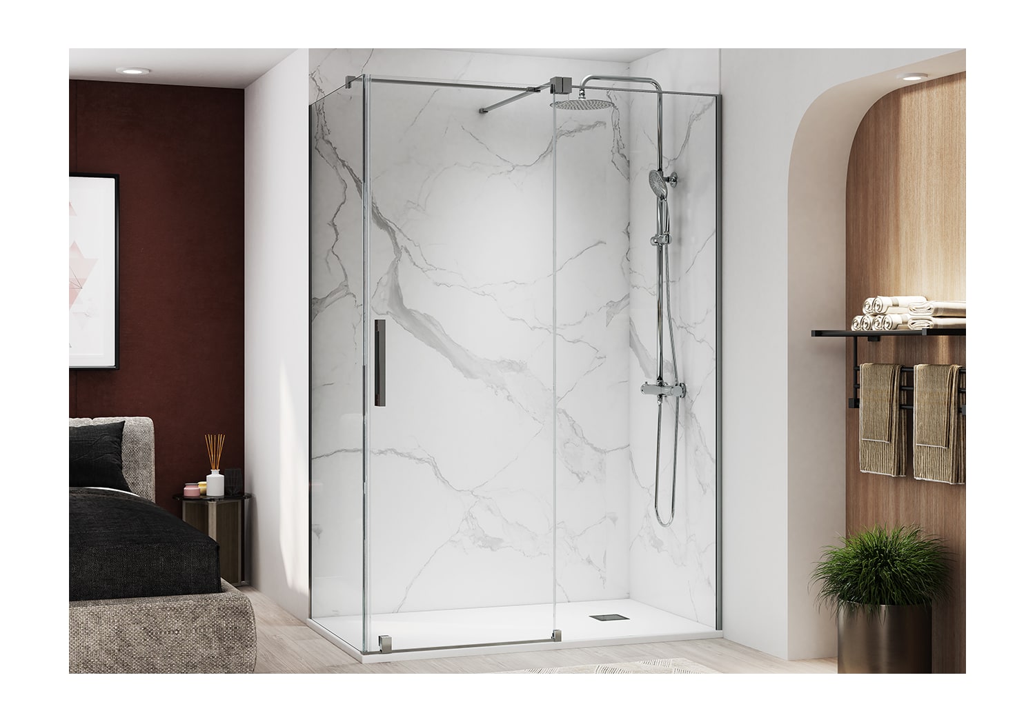 Paroi de douche Vesubio Principal 3