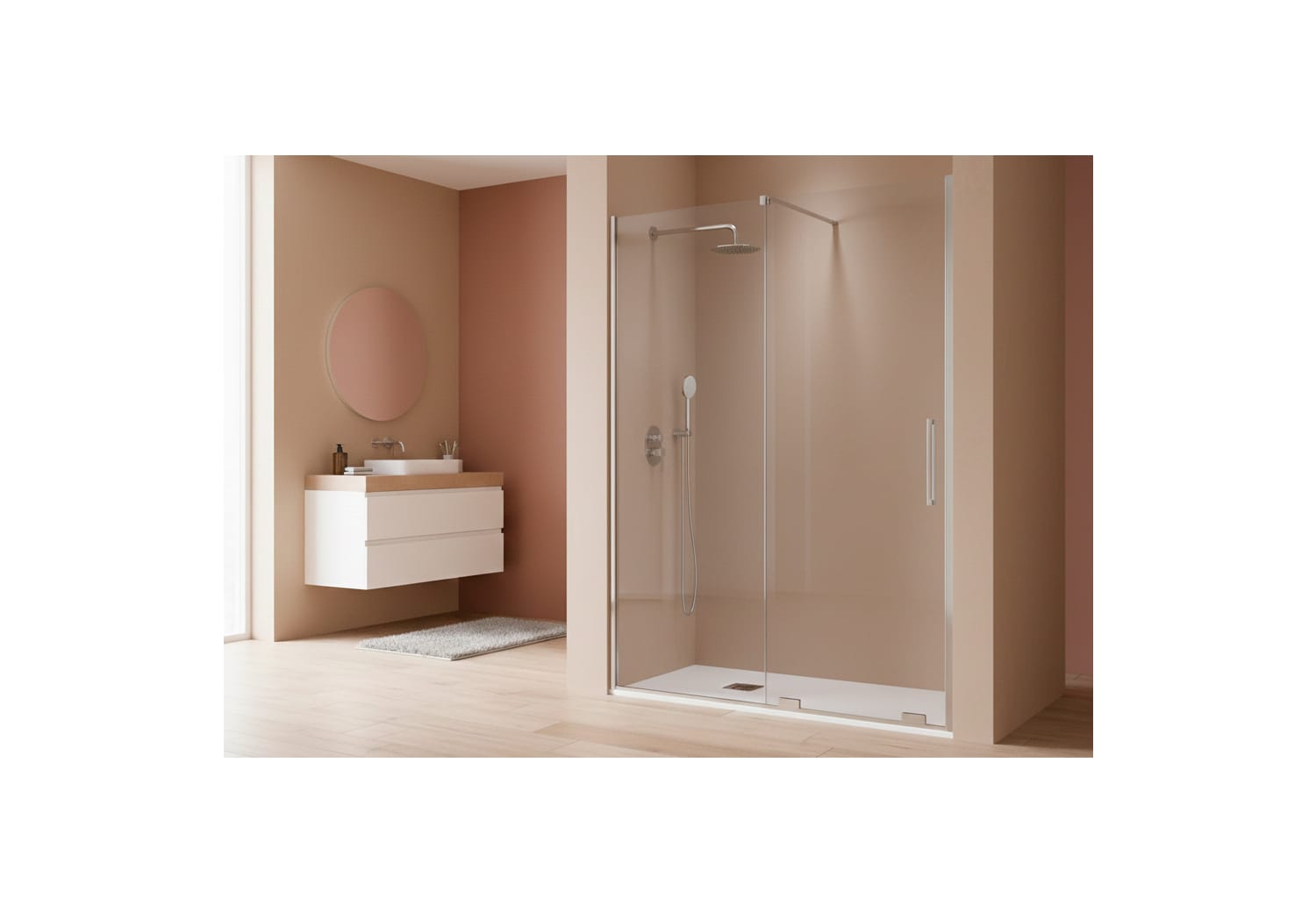 Paroi de douche Kassandra Moka (MK102) Principal 0