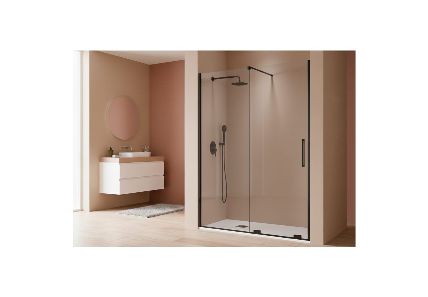 Paroi de douche Kassandra Moka (MK102) Principal 1