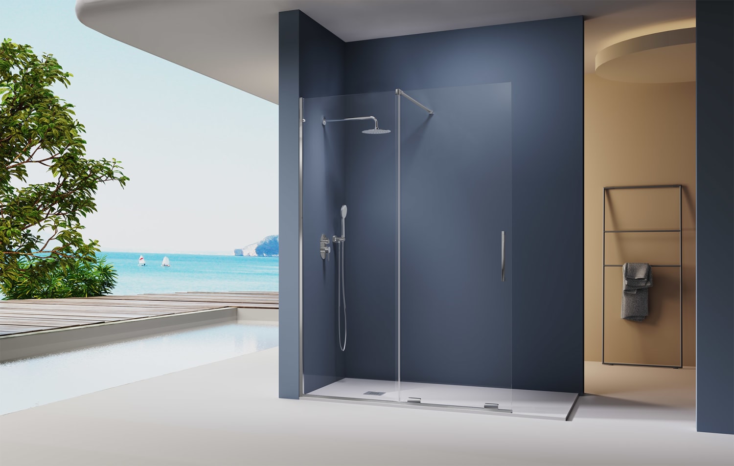 Paroi de douche Kassandra Moka (MK607) Principal 1