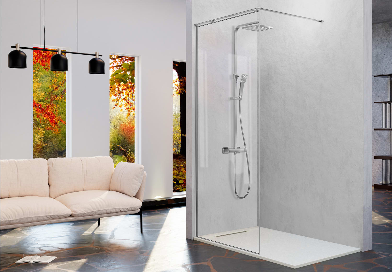 Paroi de douche fixe Kassandra Fresh Arena (FA 633) Principal 7
