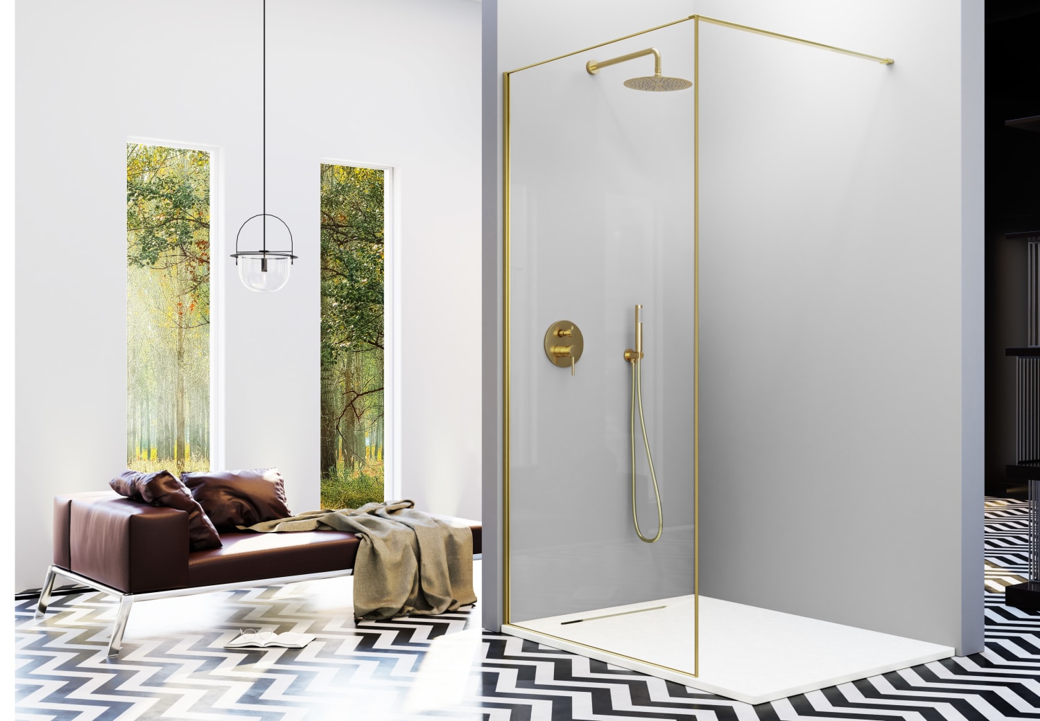 Paroi de douche fixe Kassandra Fresh Arena (FA 633) Principal 3
