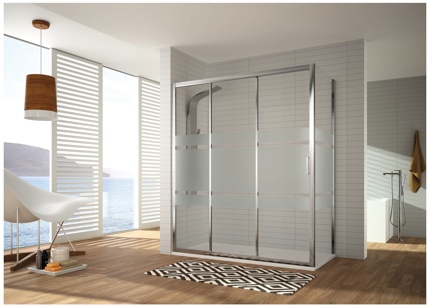 Paroi de douche Kassandra Diana (DI101+DI103) Principal 1