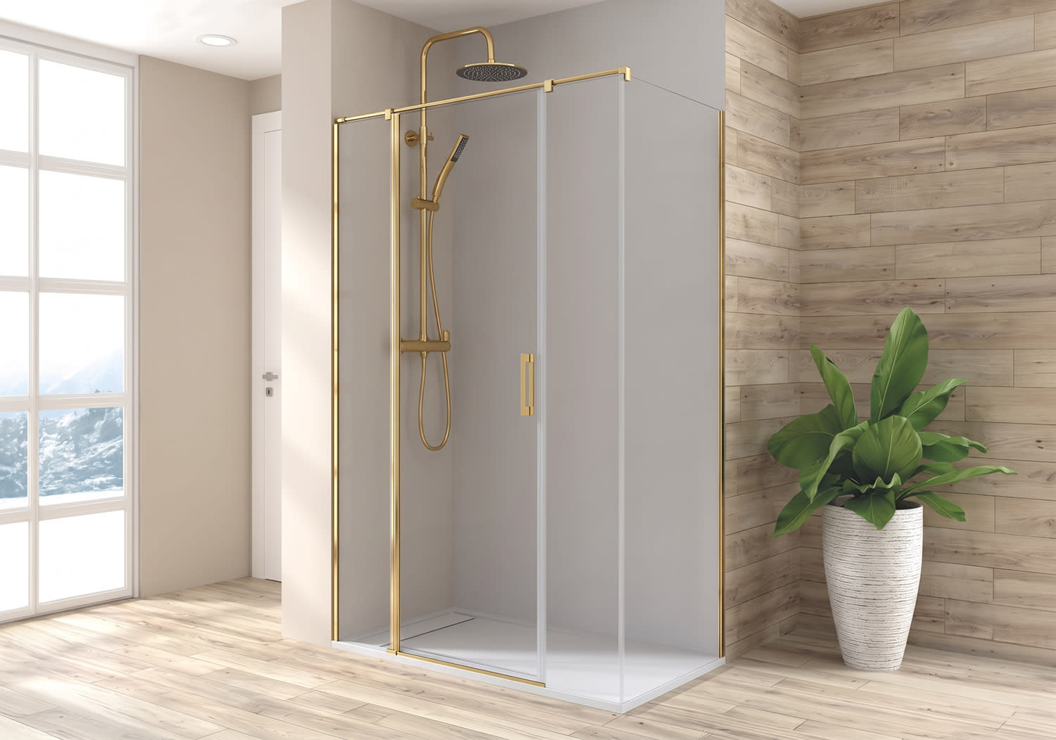 Paroi de douche pivotante Paroi de douche Kemi Principal 3