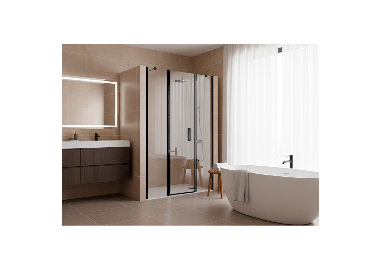 Paroi de douche Vega (900) Principal 1