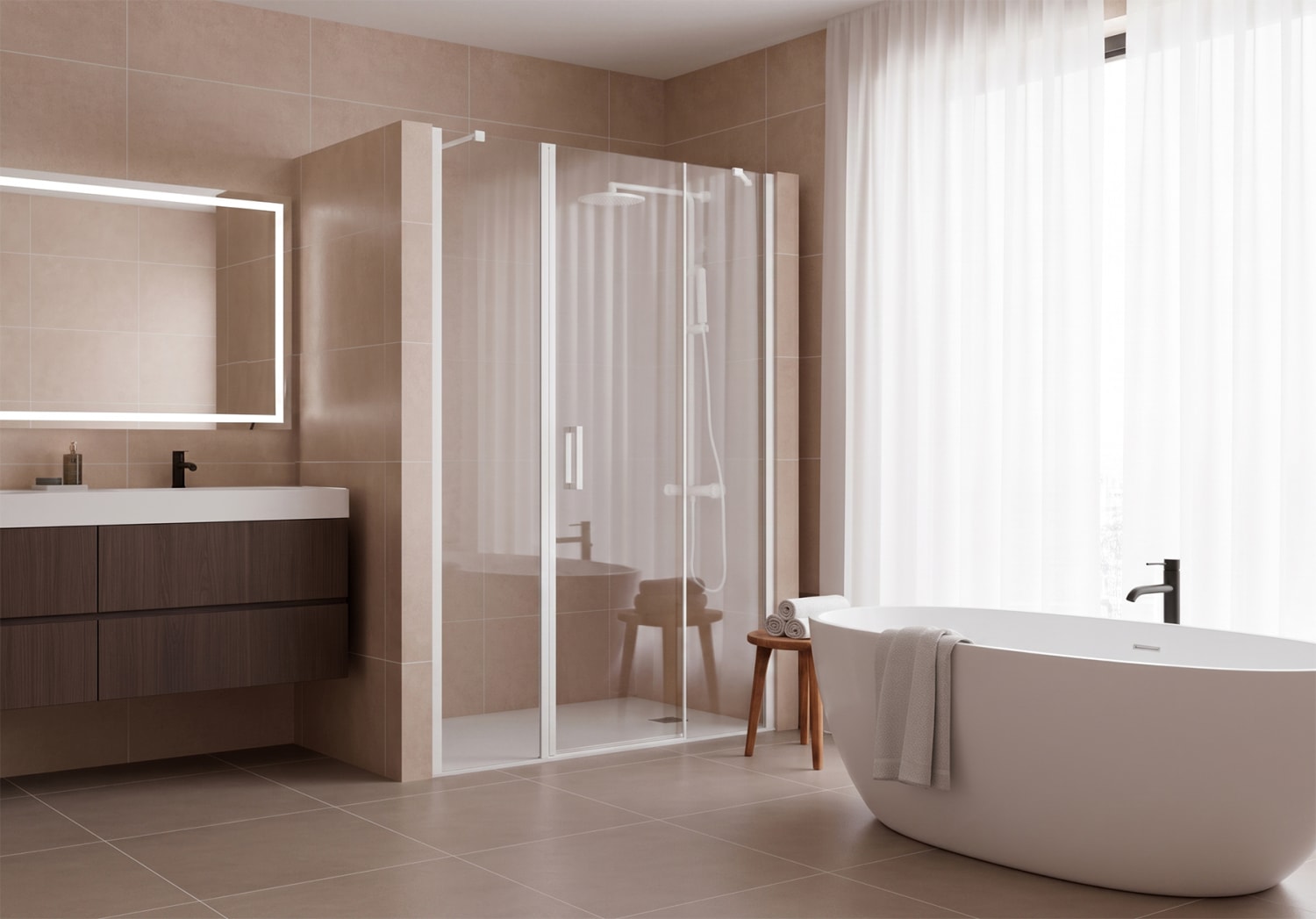 Paroi de douche Vega (900) Principal 3
