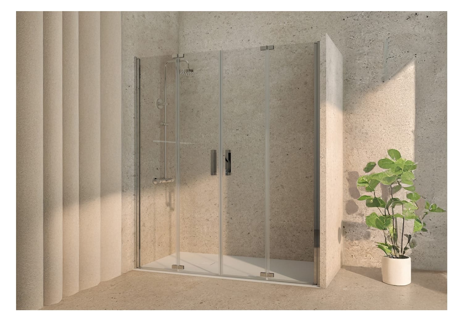 Paroi de douche Bruntec Pure (200B) sur mesure Principal 0