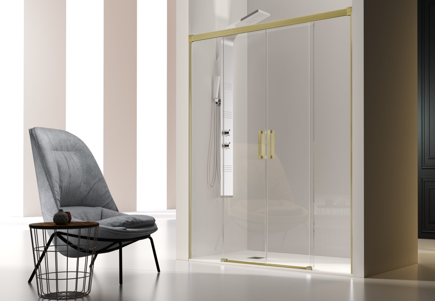 Paroi de douche frontale -Kassandra- Glase (GS100) Principal 5