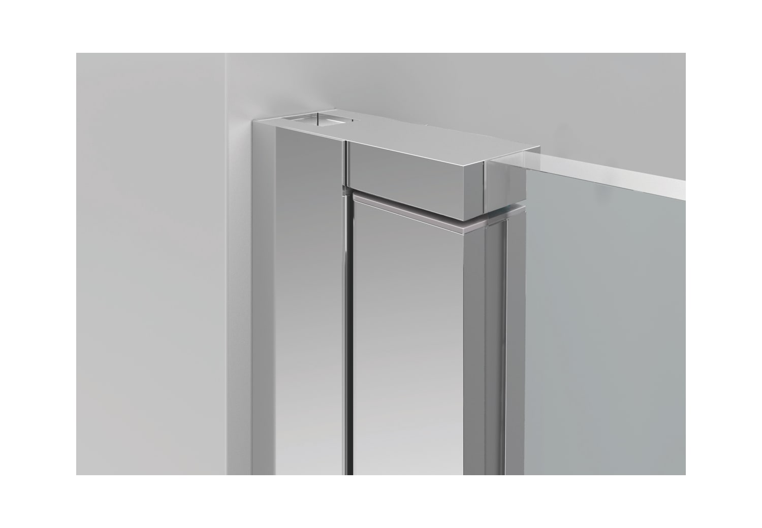 Paroi de douche en acier inoxydable Dione Detalle 6