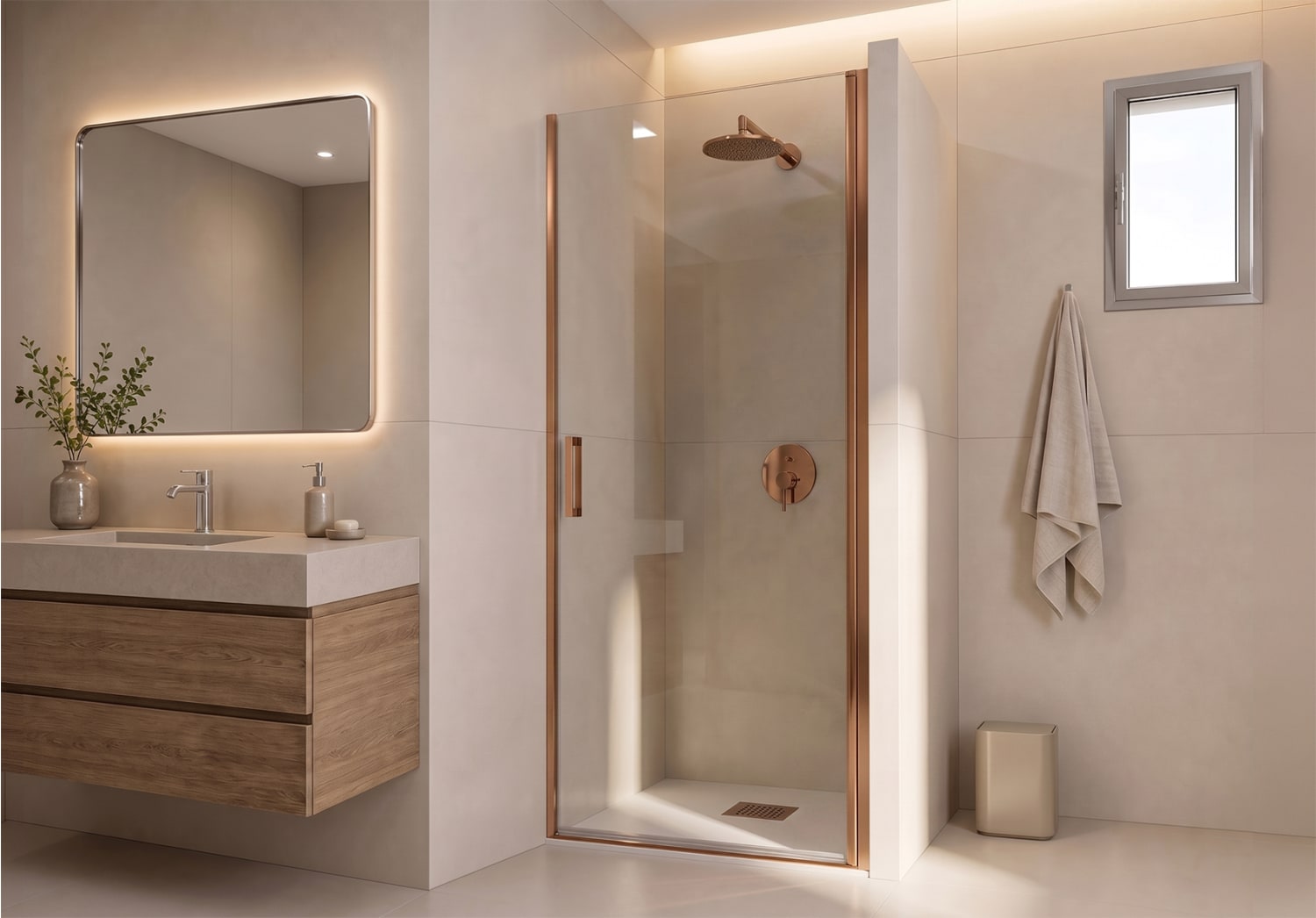 Paroi de douche sur mesure Vega (P00) sur mesure Principal 4
