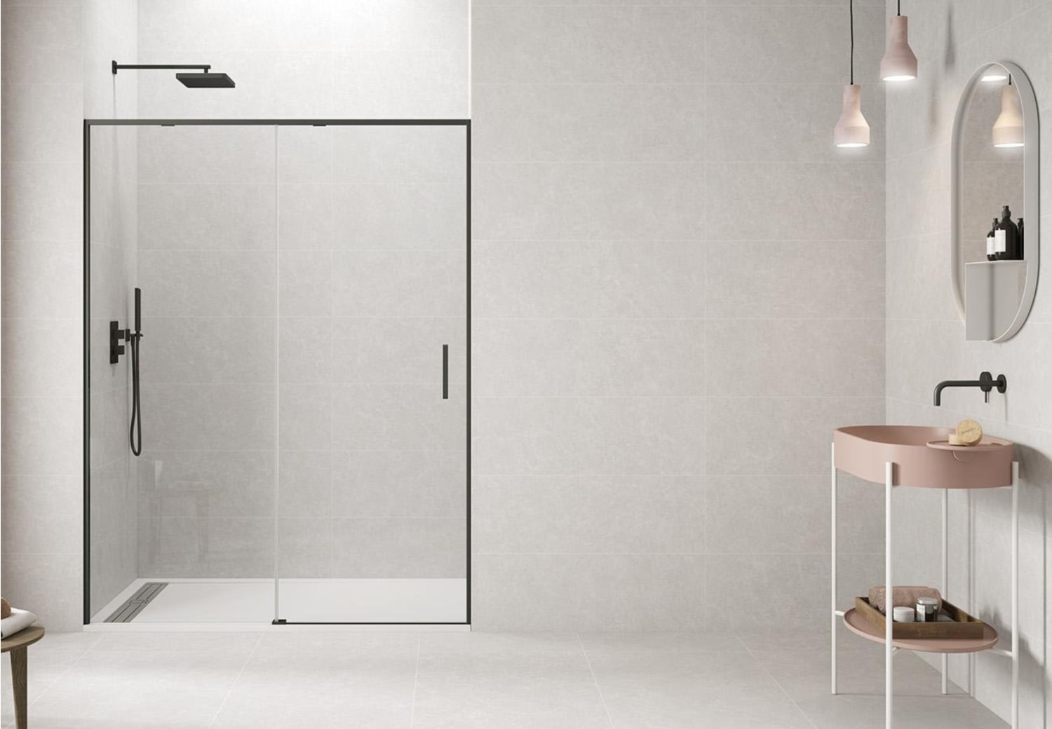 Paroi de douche noir mat Twenty GME Ambiente 6