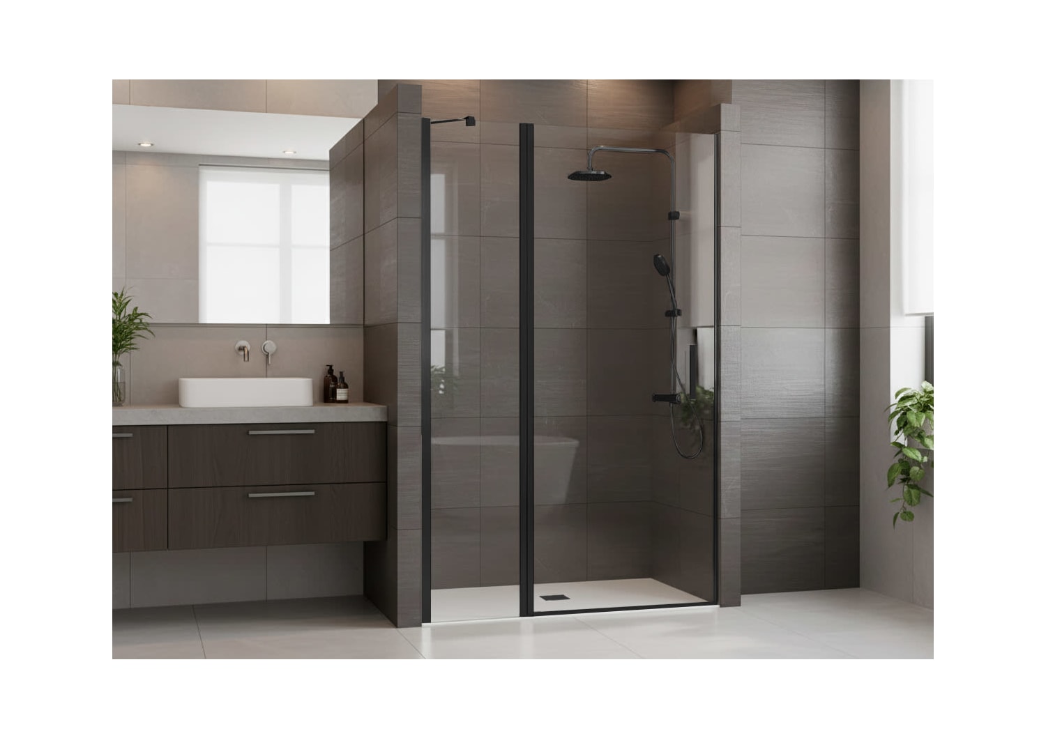 Paroi de douche Vega (100B) sur mesure Principal 1