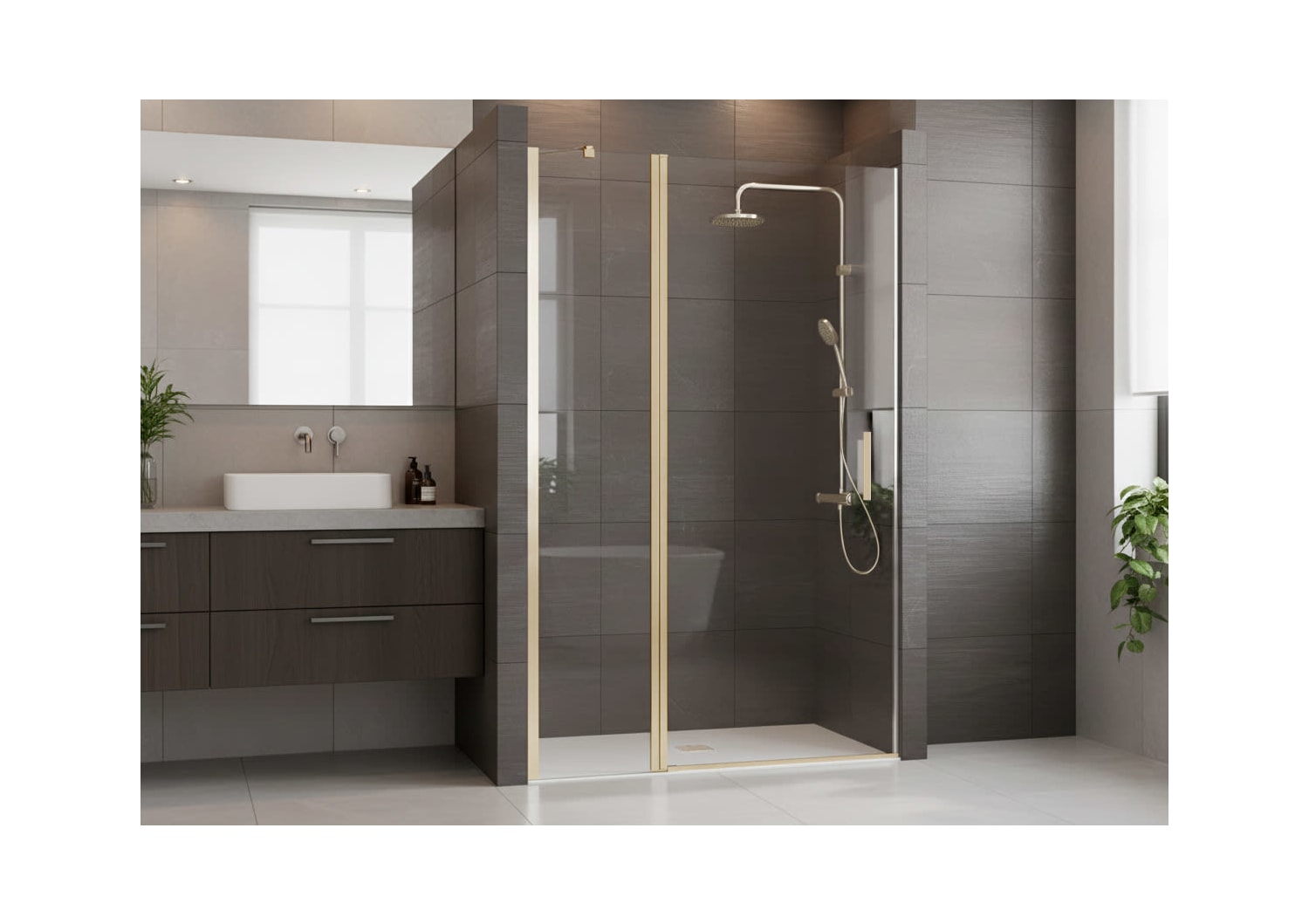 Paroi de douche Vega (100B) sur mesure Principal 2