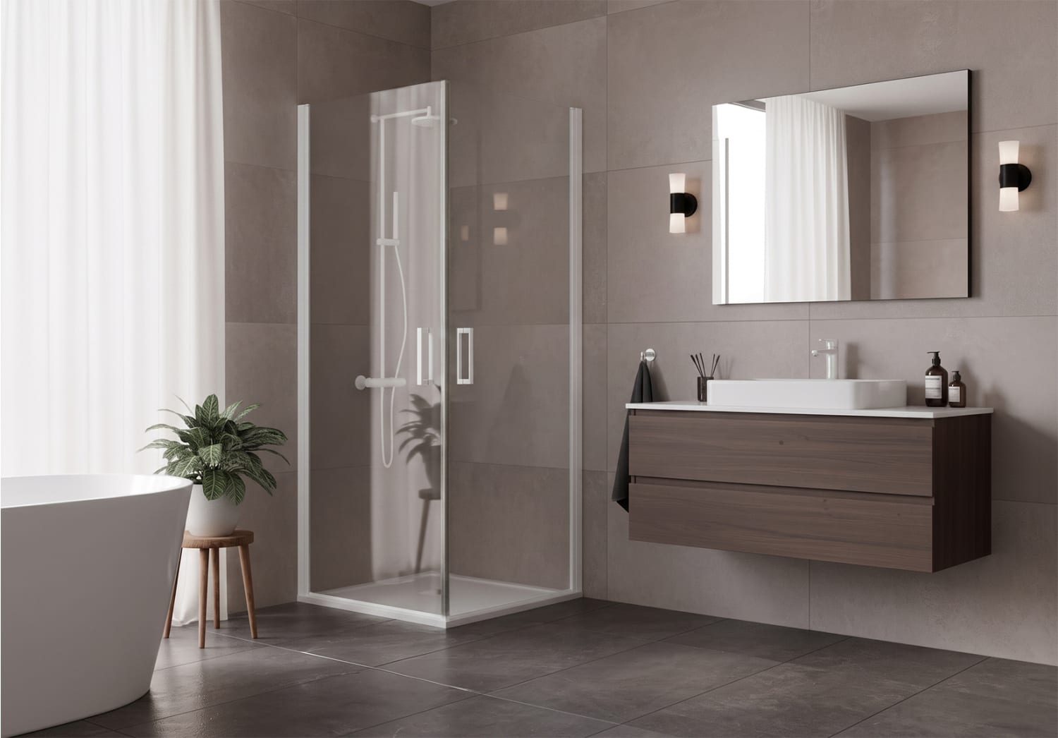 Paroi de douche Vega (300A) sur mesure Principal 3