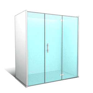 1 fixe + 2 pliants (fermeture contre fixe)