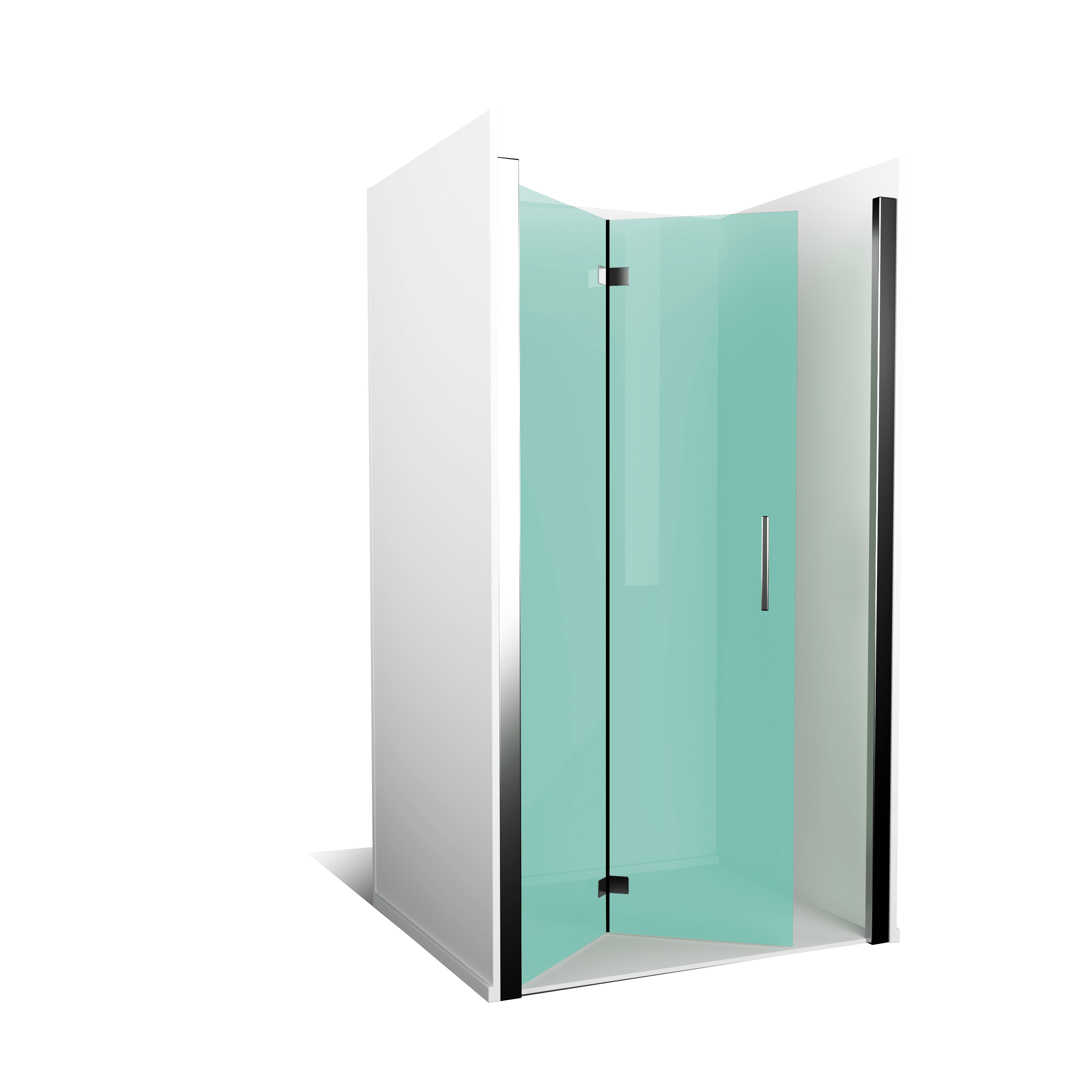 Parois de douche frontales pliantes