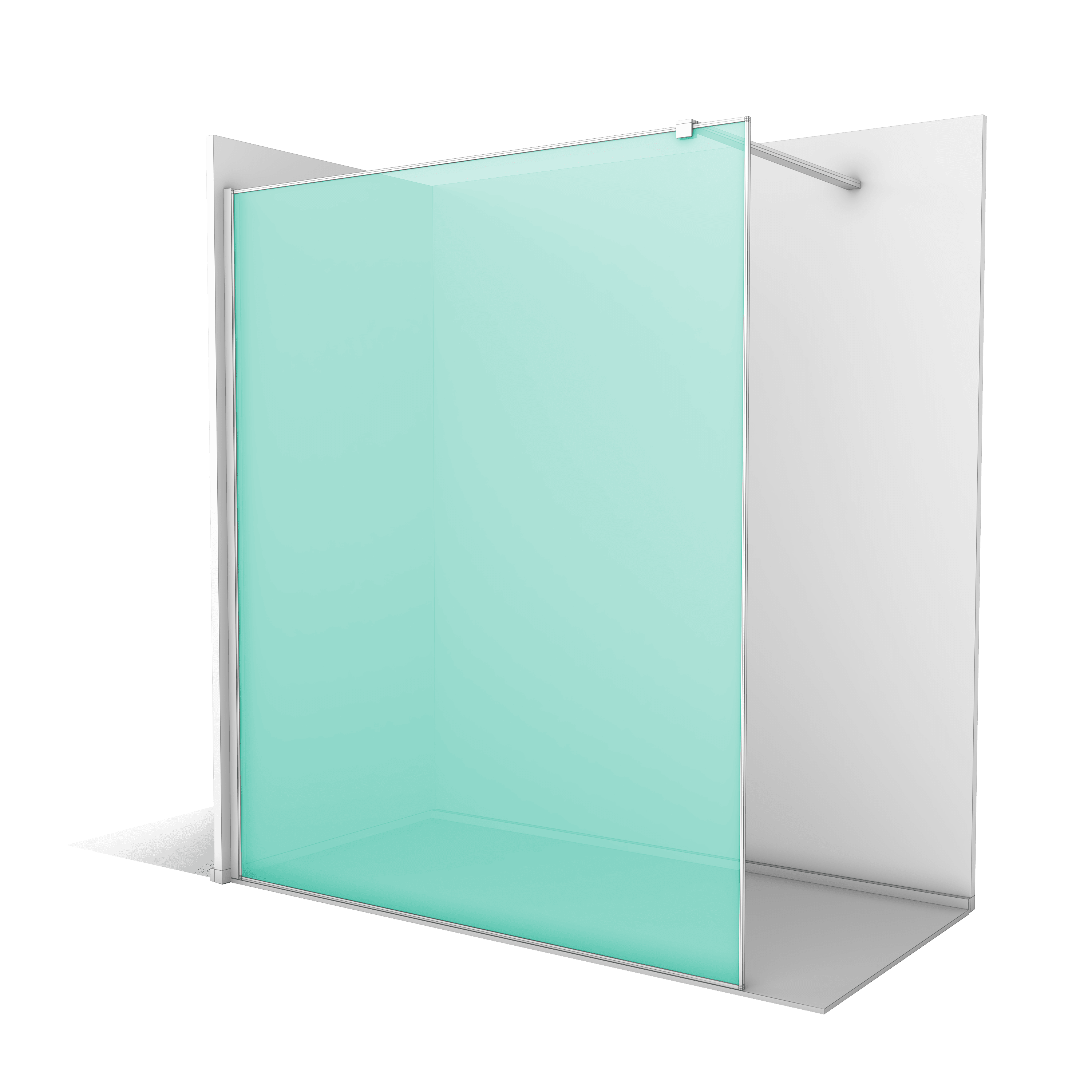 Parois de douche à l'italienne à panneau fixe