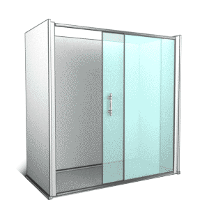 1 fixe + 1 coulissant