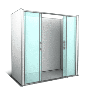 2 fixes + 2 coulissants