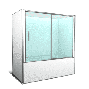 1 fixe + 1 coulissant