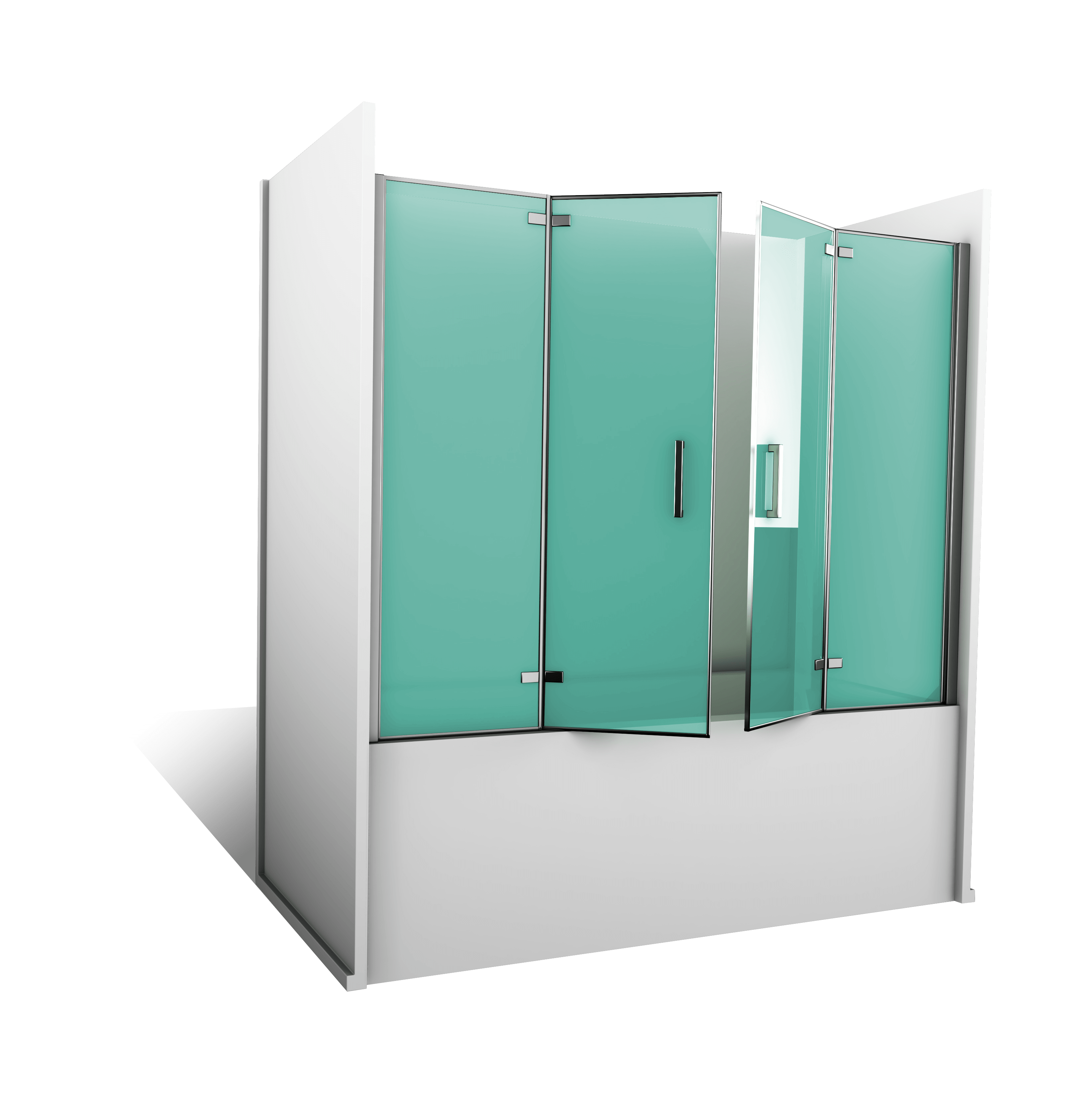 Pare-baignoire pivotantes